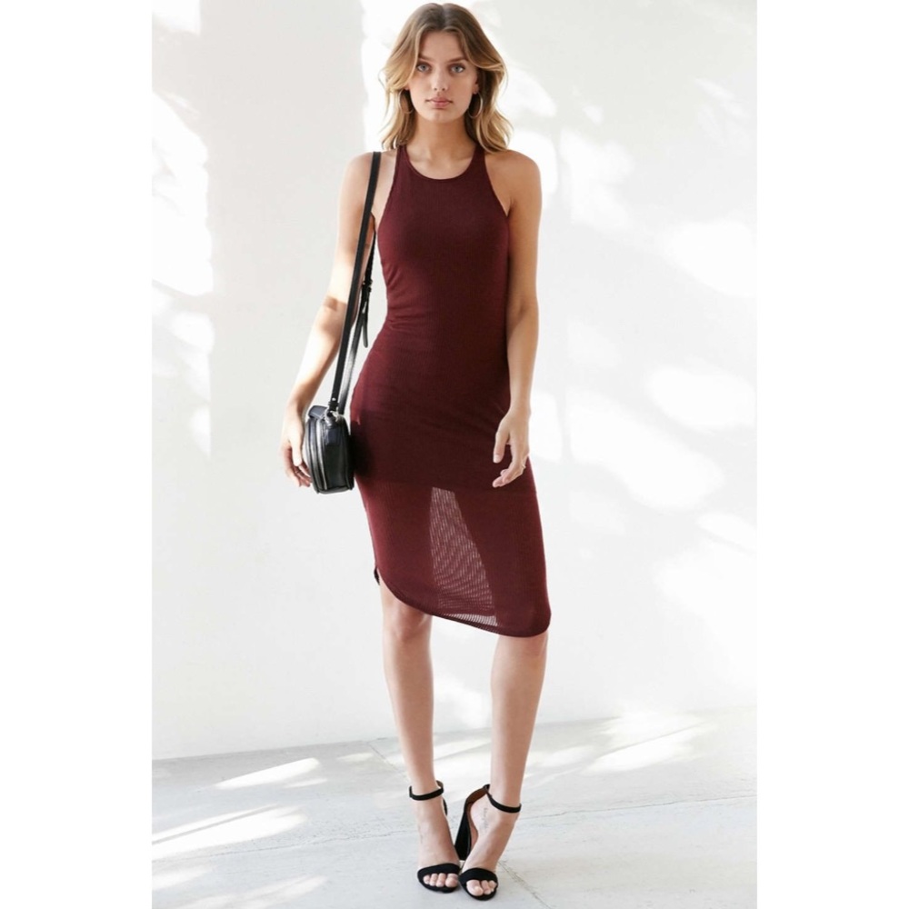 Sparkle & Fade Ribbed Racerback Tank Dress